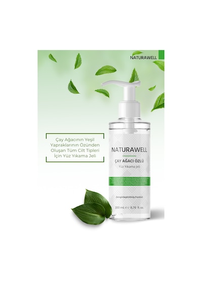 Naturawell Çay Ağacı Özlü Yüz Yıkama Jeli 200 ML