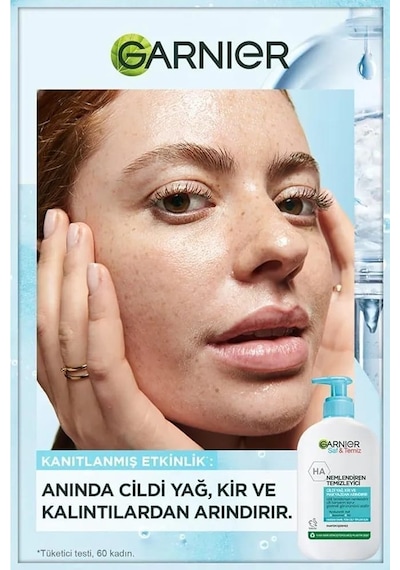 Garnier Saf&Temiz Nemlendiren Yüz Temizleme Jeli 150 ML + Saf&Temiz 3’ü 1 Arada Temizleyici Peeling Maske 50 ML