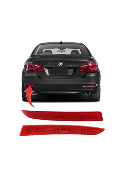 Bmw F10 Lcı 2014-2016 Arka Tampon Reflektörü Sol Oem 63147318555