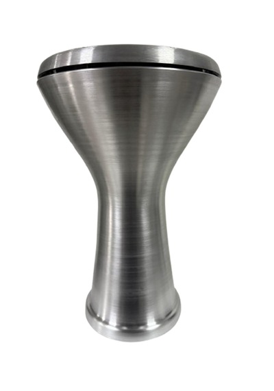 Darbuka Düz Mat Gri Renk Tam Profesyonel Döküm Üst Kalite Siyah F