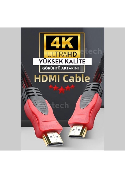 Lexroo 1.5 Metre Hdmı Kablo Örgü Sargılı Dayanıklı Full Hd Televizyon/monitör/tv Hdmi Kablosu/uydu Standart