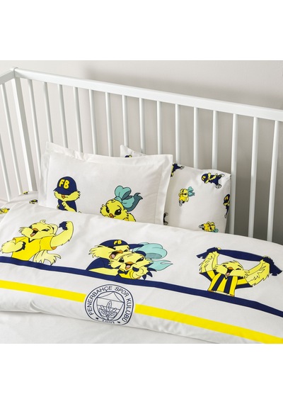 Taç Lisanslı Fenerbahçe Strip Baby Pamuk Nevresim Takımı 01000050018