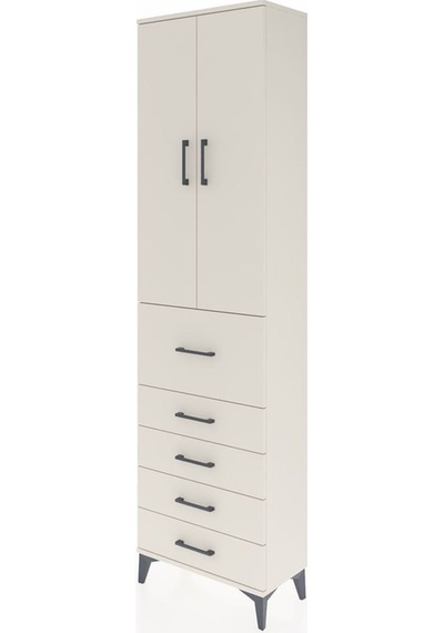 Arges Dolap 2 Raflı 5 Çekmeceli 2 Kapaklı 60x30x221 Aytaşı-ay... Aytaşı