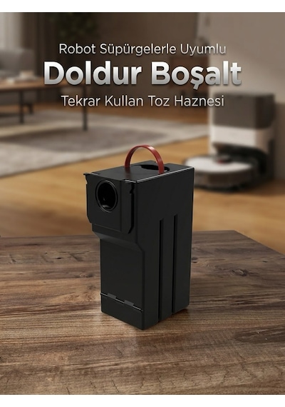 Roborock Qrevo Curv / Curv X / Curv S5X Tekrar Kullanılabilir Toz Haznesi 1 Adet
