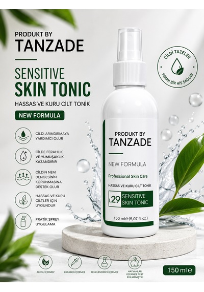 Produkt By Tanzade Hassas Ve Kuru Cilt Toniği 150 Ml Nemlendirici Ve Ferahlatıcı Yüz Toniği