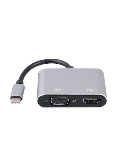 Maxgo 3120 Usb Type C To Hdmi Vga 3.1 Çevirici Dönüştürücü Kablo Adaptör
