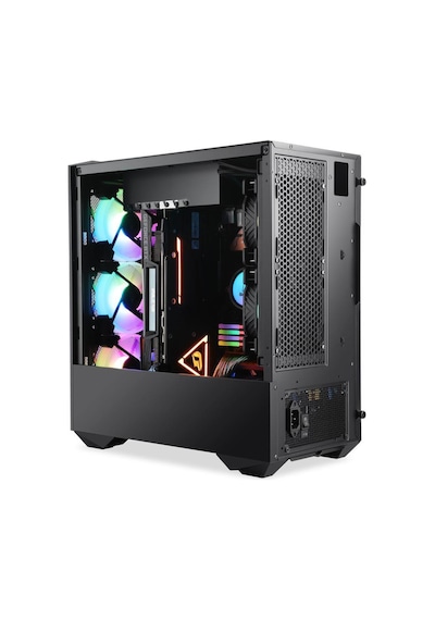 Lunatic Orkinos Mesh Panel Dikey Ekran Kartı Takılabilen 4 Full RGB Fanlı ATX Bilgisayar Kasası