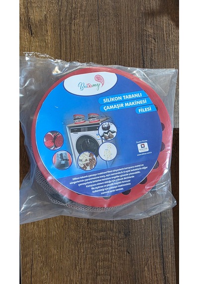 Silikon Tabanlı Çamaşır Makinesi Filesi 10x20 Ebatlarında Kırmızı
