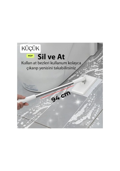 One Click Mop Camlar İçin Tüm Bezleri Kendi Alabilen Otomatik Mop Kullan At Bezler Için
