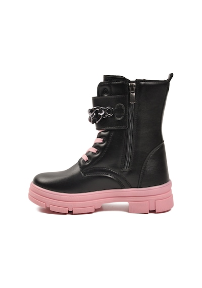Ayakmod Siyah Pembe İçi Polarlı Kaymaz Taban Kız Çocuk Bot G-1001 F Zncr Siyah-pembe Ayakmod Siyah Pembe İçi Polarlı Kaymaz Taban Kız Çocuk Bot G-1001 F Zncr Siyah-pembe