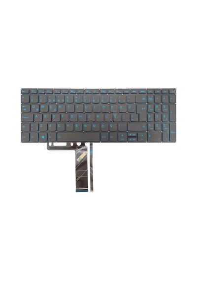 Lenovo 320-15ısk, 330-15ıkb Notebook Klavyesi, Laptop Tuş Takımı Füme Tr Işıklı / Mavi Tuş / Kl0046ldmv
