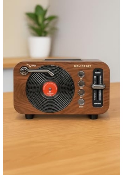 Tr Mini Boy Retro Bluetooth Radyo Hoparlör Cz1011bt Klasik Tasarım, Kablosuz Bağlantı, Güçlü Ses, Uzun Pil
