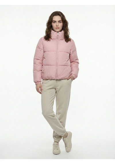 Regular Fit Kadın Mont Pembe