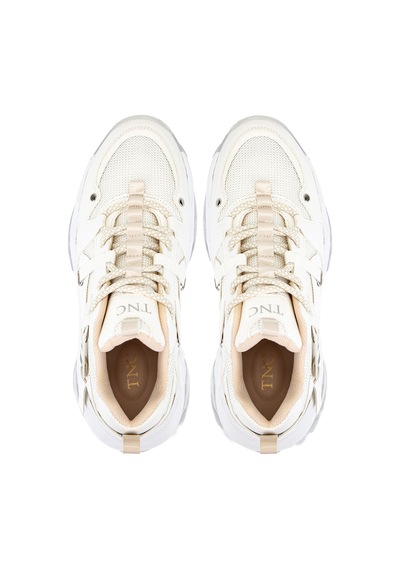 Tamer Tanca Kadın Suni Deri Beyaz Sneakers & Spor Ayakkabı 936 65160 Bn Ayk Sk23/24 Beyaz/bej