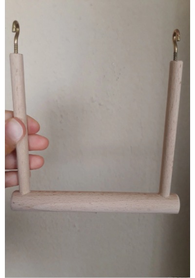 Ahşap Kafes İçi Salıncak - Muhabbet Kuşları Ve Sultan Papağanları İçin
