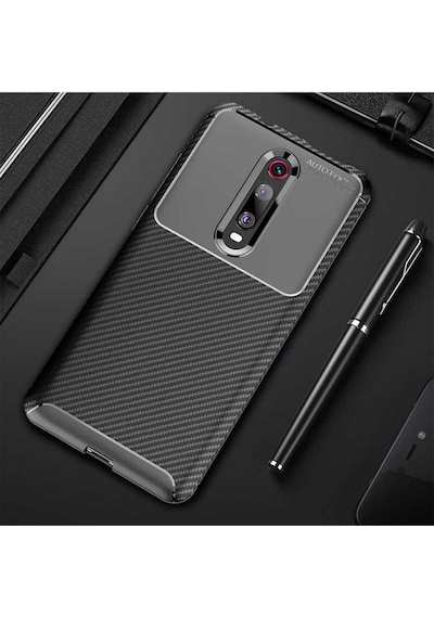 Xiaomi Mi 9t Kılıf Zore Negro Silikon Kapak Siyah