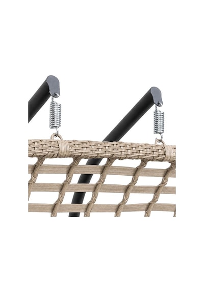 Niron Balina Çift Kişilik Rattan Bahçe Salıncağı Cappucino - Minderli Konfor Sütlü Kahverengi Niron Balina Çift Kişilik Rattan Bahçe Salıncağı Cappucino - Minderli Konfor Sütlü Kahverengi