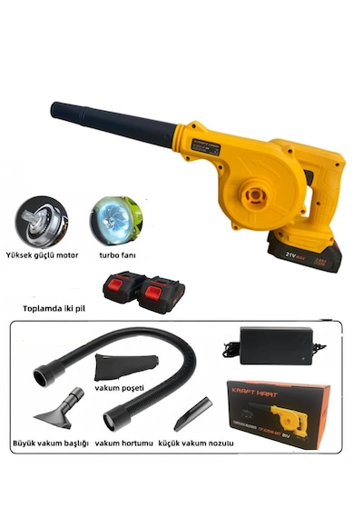 Kraft Hart  21V Çift Akülü Hava Üfleme Makinesi