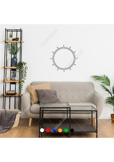 Saat Ve Zaman Çizgilerini Gösteren Çizelge Sticker (367516145)