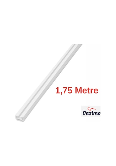 Pvc Tekli Perde Rayı Korniş Sistemi Ölçü Seçenekli Tavan Kornişi 175 Cm Beyaz