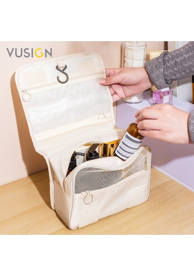 Vusign Vusıgn Kozmetik Saklama Çantası Seyahat Makyaj Organizer Çanta 24x9x20 Cm Beyaz Renk