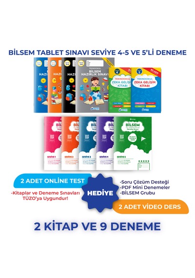 Bilsem Tablet Sınavı Seviye 4-5 Ve 5'li Deneme