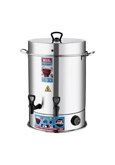 Reis Warmwasser 40 Bardak Çay Makinesi Semaver Inox