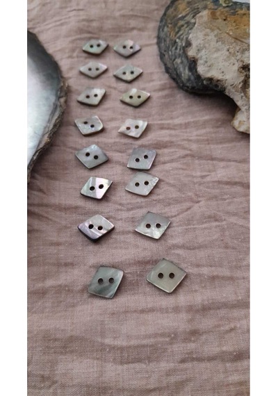 Doğal Trokas Hakiki İnci Midye Kabugu Düğme 14 Mm 10 Adet