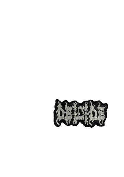 Zepplin Giyim Deicide Text Siyah Patch Yama