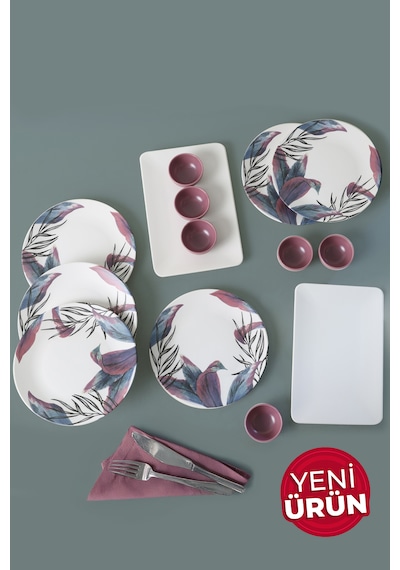 Keramika Vio Çeyiz Seti 14 Parça 6 Kişilik 19179 Çok Renkli