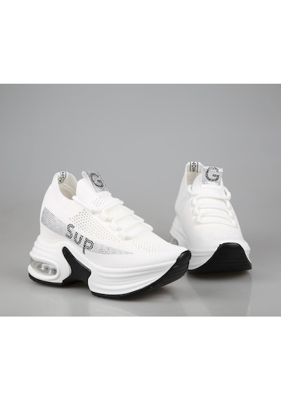 Guja 24y300-3 Dolgu Topuk Beyaz Kadın Sneakers Beyaz
