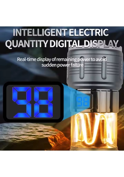 Şarj Edilebilir El Feneri - Wison - 10 Watt Çok Renkli