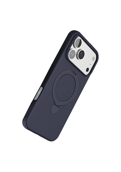 Apple, Uyumlu iPhone 17 Pro Regal Magsafe Standlı Kapak Lacivert