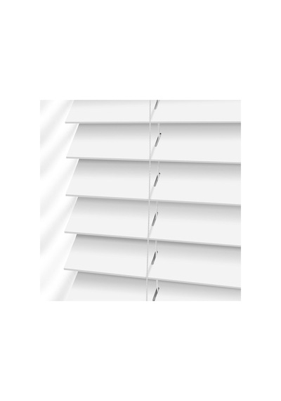 Ahşap Jaluzi Stor Perde Polywood 50 Mm Beyaz
