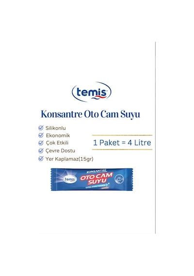 Silikonlu Oto Cam Temizleyici 3 Adet 12 Lt