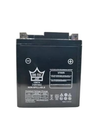 Ortec Akü 12v / 7ah Dik Honda Motosiklet Aküsü
