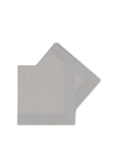 Renkli Kağıt Peçete 20'li Gümüş Renk 33x33