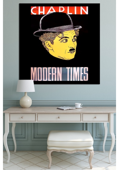 Charlie Chaplin Modern Times Modern Zamanlar Kanvas Tablo