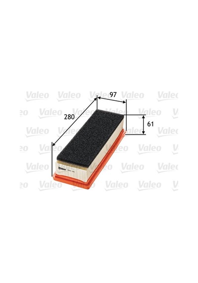 Valeo 585181 Hava Fıltresı Fıat Grande Punto 1.2, 500 1.2