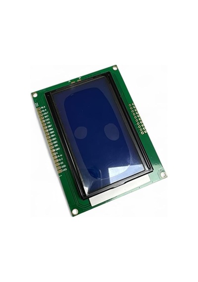 128x64 Mavi Backlight Grafik Lcd Ekran Modülü 3.7 İnç