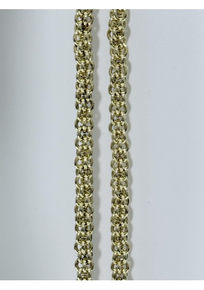 Çift Halkalı Çanta Askı Zinciri 120cm Light Gold