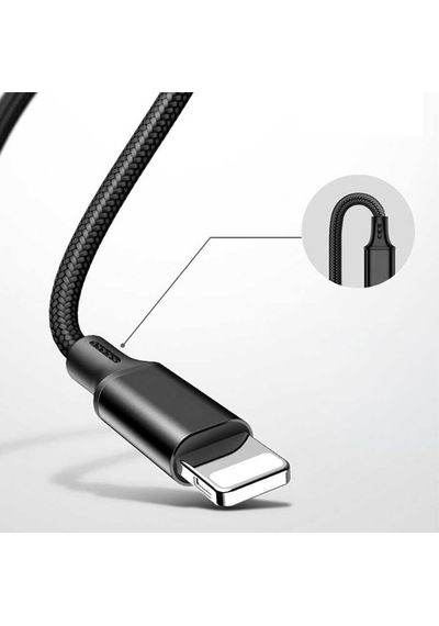 Şarj Data Kablosu 3In1 Lightning + Type-C + Micro Usb To Usb 2.0