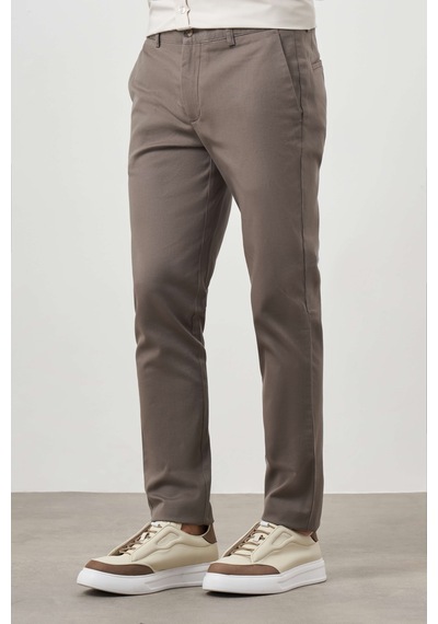 Morven Erkek Haki Yazlık Pamuk Yan Cep Slim Fit Chino Pantolon 25ys003004710 Haki