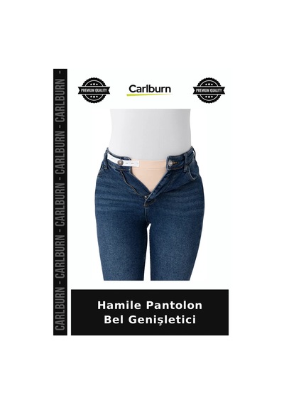 Carlburn Delux Serisi Hamile Pantolon Bel Genişletici Büyüyen Karın Rahatlık Anne Ten