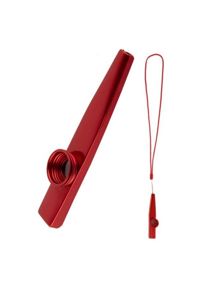 Mk-02r Metal Kazoo İp Askılı Alüminyum Alaşım Kırmızı