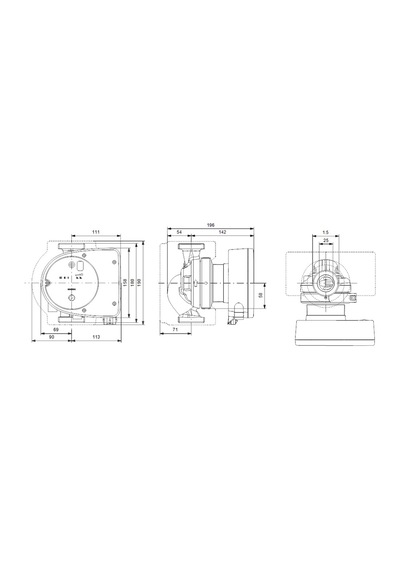 Grundfos Magna1 25-80 180 Frekans Konvertörlü Sirkülasyon Pompası