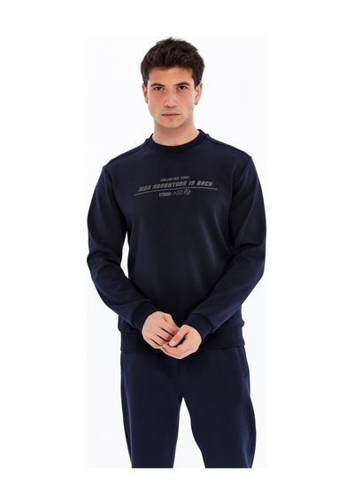 AR-MA Arma Erkek Slim Fit Sweatshirt Yazı Baskılı, Scuba Interlok, Bisiklet Yaka, Basic K30124685502 Lacivert AR-MA Arma Erkek Slim Fit Sweatshirt Yazı Baskılı, Scuba Interlok, Bisiklet Yaka, Basic K30124685502 Lacivert