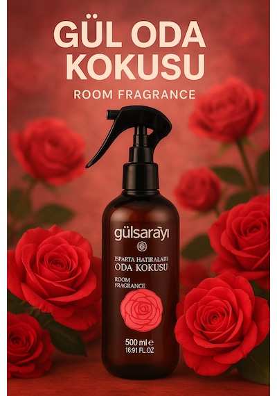Gülsarayı Isparta Hatıraları Gül Oda Kokusu Ve Çamaşır Spreyi 500 Ml Çiçek Buketi