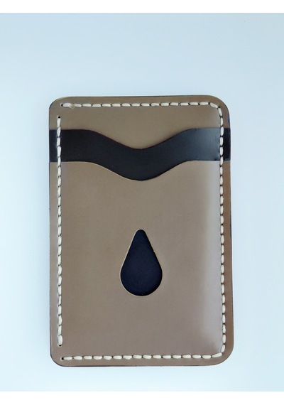 Luna Luster El Yapımı Hakiki Deri Minimalist Kartlık Ve İnce Cüzdan Drc96 Acı Kahverengi