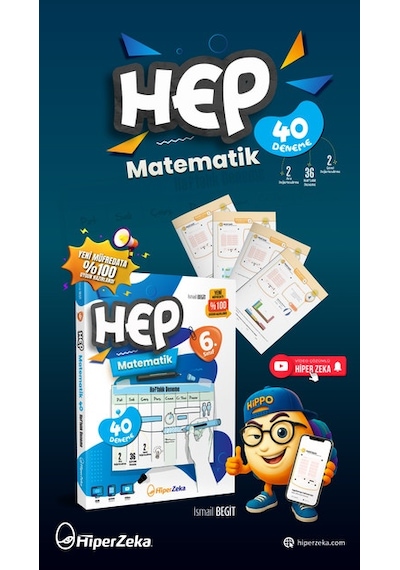 2027 6. Sınıf Haftalık Hep Matematik 40 Deneme |İsmail Begit
